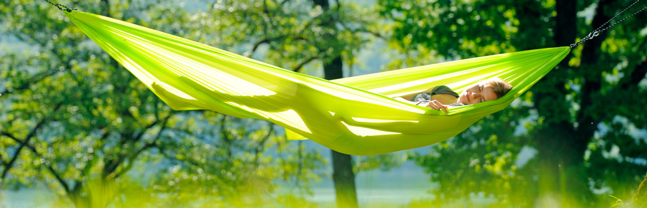 Sleep in a hammock